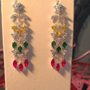 18K White gold Vintage earrings